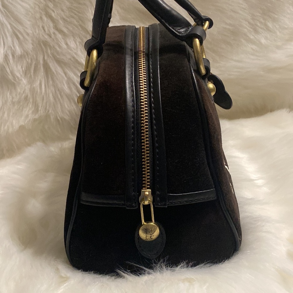 Juicy Couture Royal Juicy Dark Brown Bowler Bag NWT Y2K Rare/Vintage - Picture 11 of 15